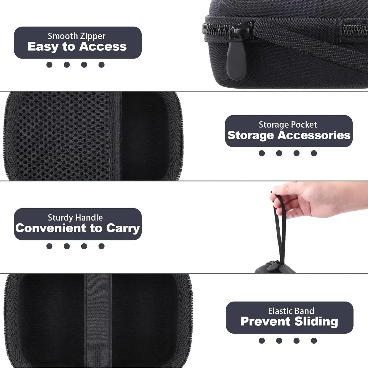 Aenllosi Hard Case for Zoom H2essential/H2n Stereo Recorder | Dustproof, Waterproof & Lightweight - view 4
