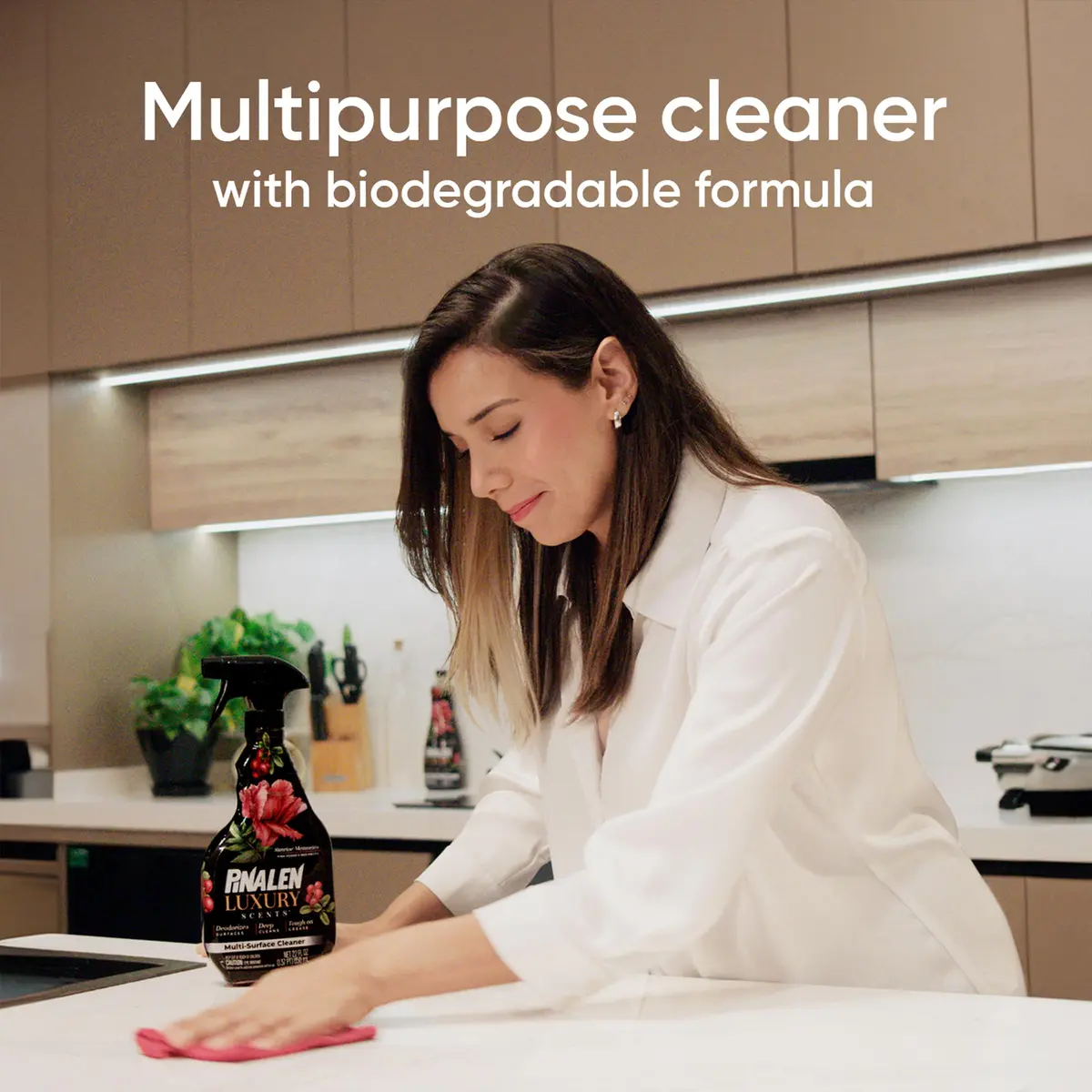 PINALEN Multipurpose Cleaning Spray 22 fl oz | Luxury Sunrise Memories Fragrance for Kitchen & Surfaces - view 3