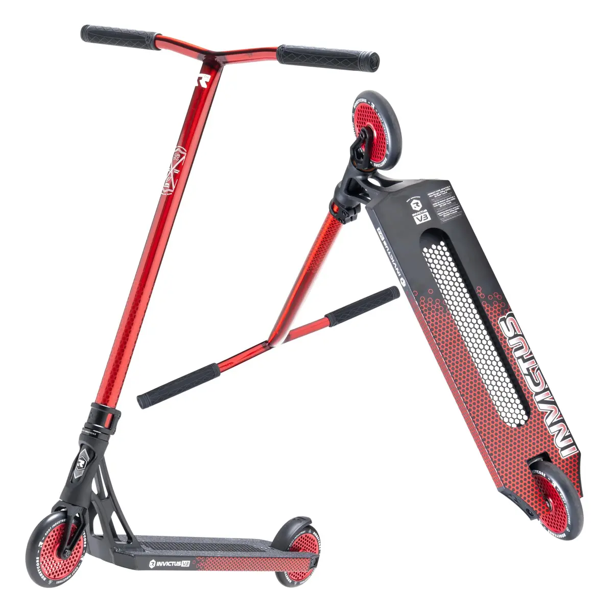 Root Industries Invictus Complete Pro Scooter – 120mm Honeycore Wheels, Chromolite Bars, HIC Compression & Cut-Out Deck (Burnt Red) | Lightweight & Durable - main product image