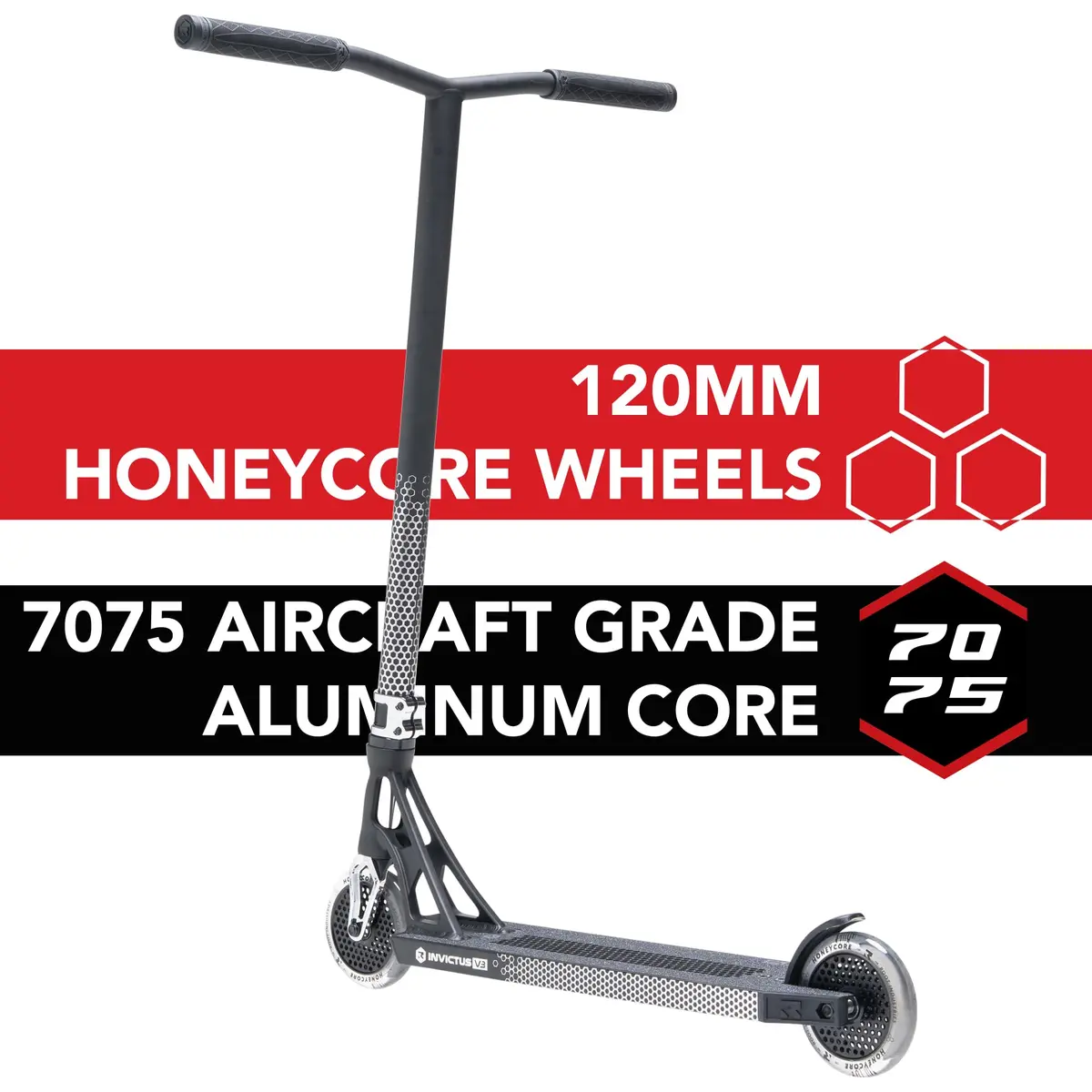 Root Industries Invictus Complete Pro Scooter – 120mm Honeycore Wheels, Chromolite Bars, HIC Compression & Cut-Out Deck (Black (2025)) | Lightweight & Durable - view 4