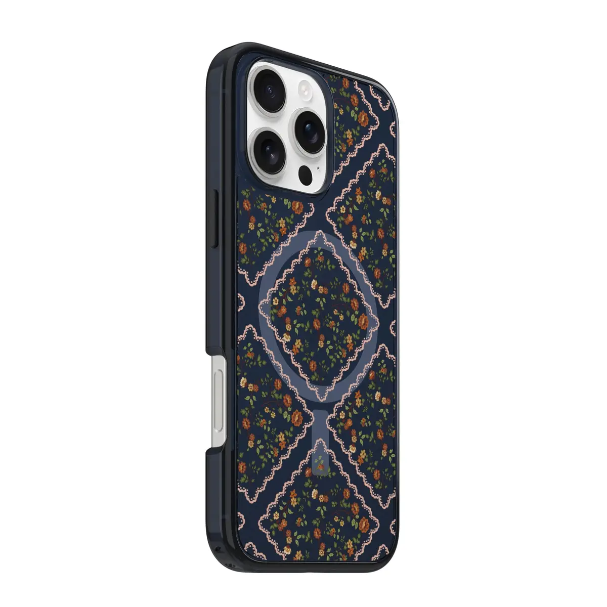 OtterBox iPhone 16 Pro Max Symmetry Series Clear Case - Blue Floral | Slim, Drop-Proof & MagSafe Compatible - view 4