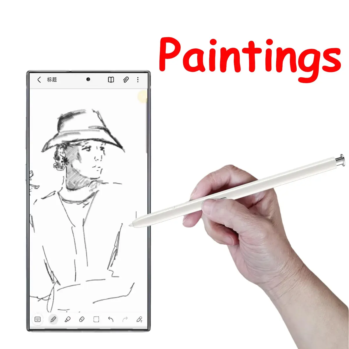 CaoXiong S Pen with Bluetooth for Samsung Galaxy Note 10 Series (White) | 4096 Pressure Levels - view 5