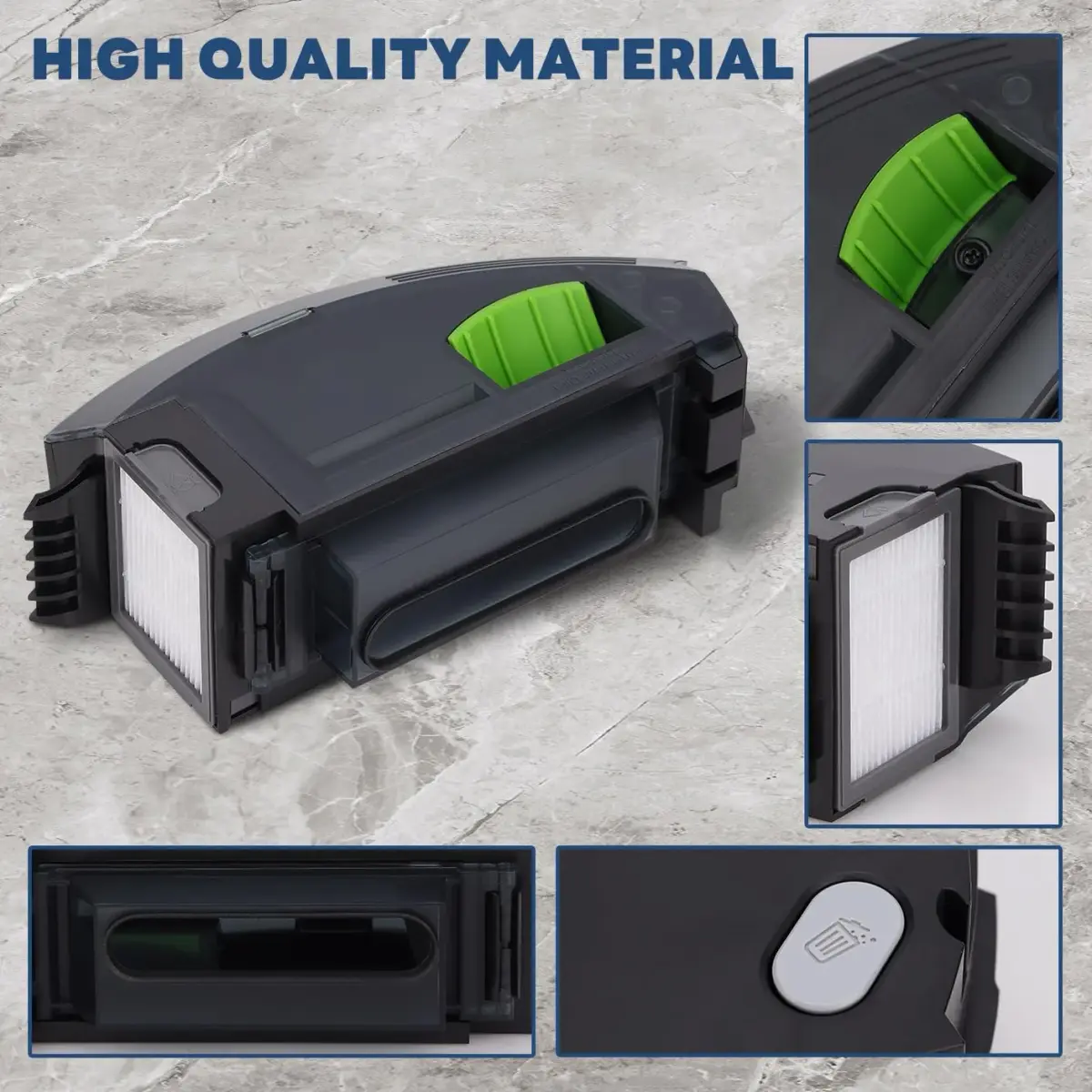 Sgizoku Dust Bin Box for iRobot Roomba i3 i3+ i4 i4+ i6 i6+ i7 i7+ i8 i8+ E5 E6 E7 J7 Vacuum Cleaner | Replacement Waste Dustbin Part - view 4