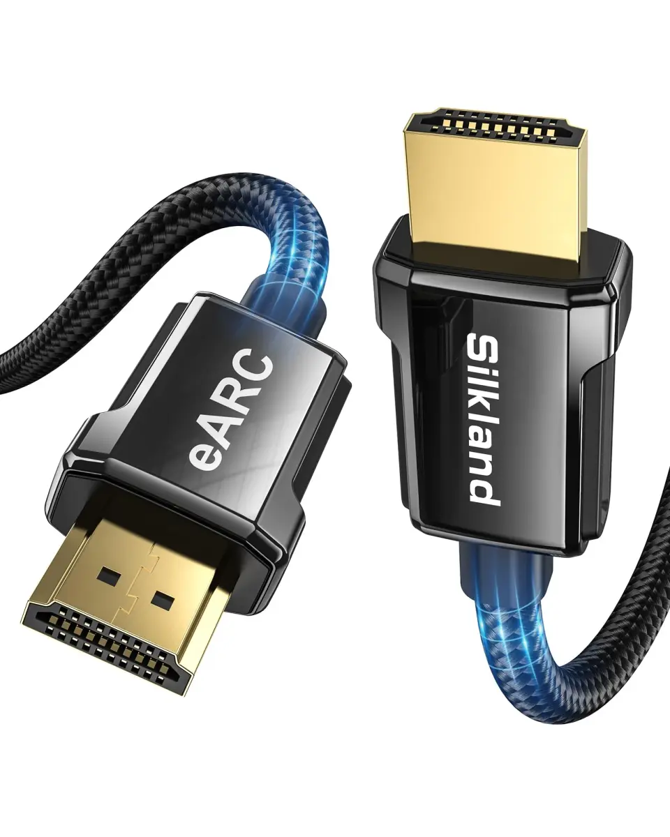 Silkland 8K HDMI 2.1 Cable 10ft (3.05m) | Ultra High-Speed 48Gbps, ARC/eARC, 120Hz - main product image