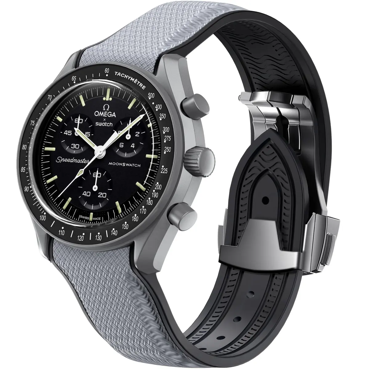 REBANDACE Watch Strap for Omega x Swatch MoonSwatch 20mm | Curved No Gap Replacement Band - main product image