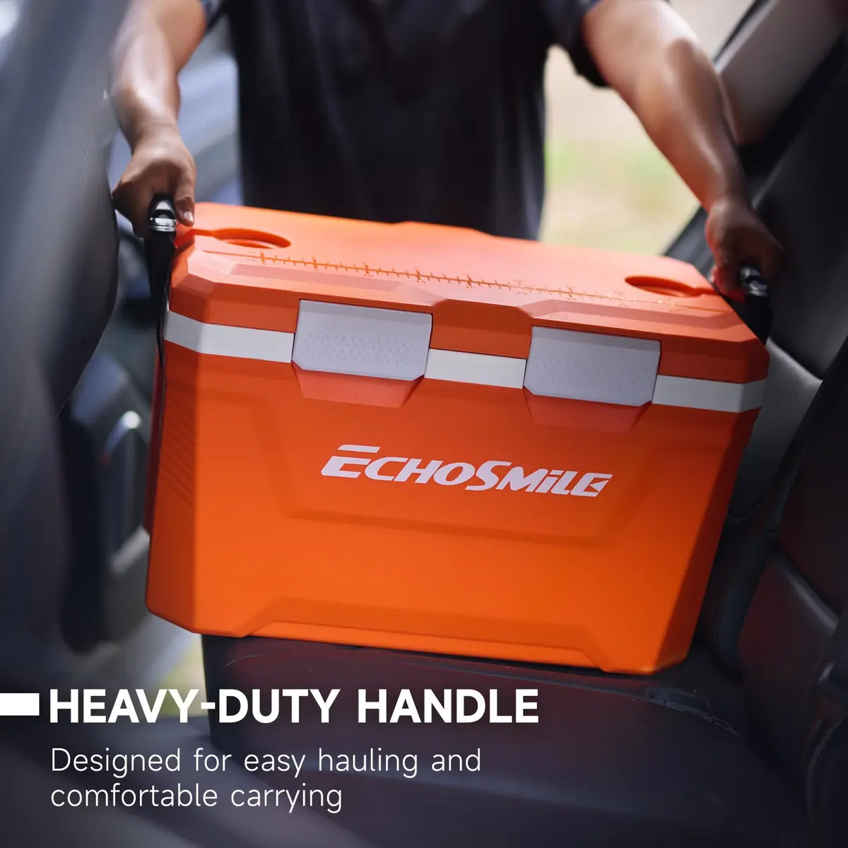 EchoSmile 35 Quart Insulated Cooler | Large Capacity, Durable & Portable (70-120 chars) - view 3