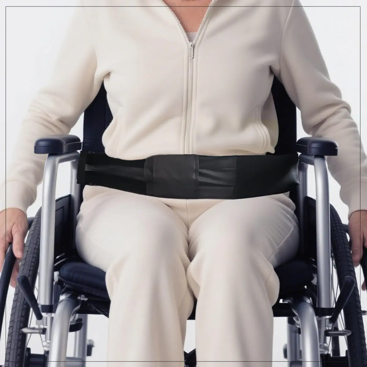 Rainbowstar Wheelchair Thigh Strap Leg Support for Elderly & Dementia | Elastic, Adjustable, Durable Support Strap - view 5