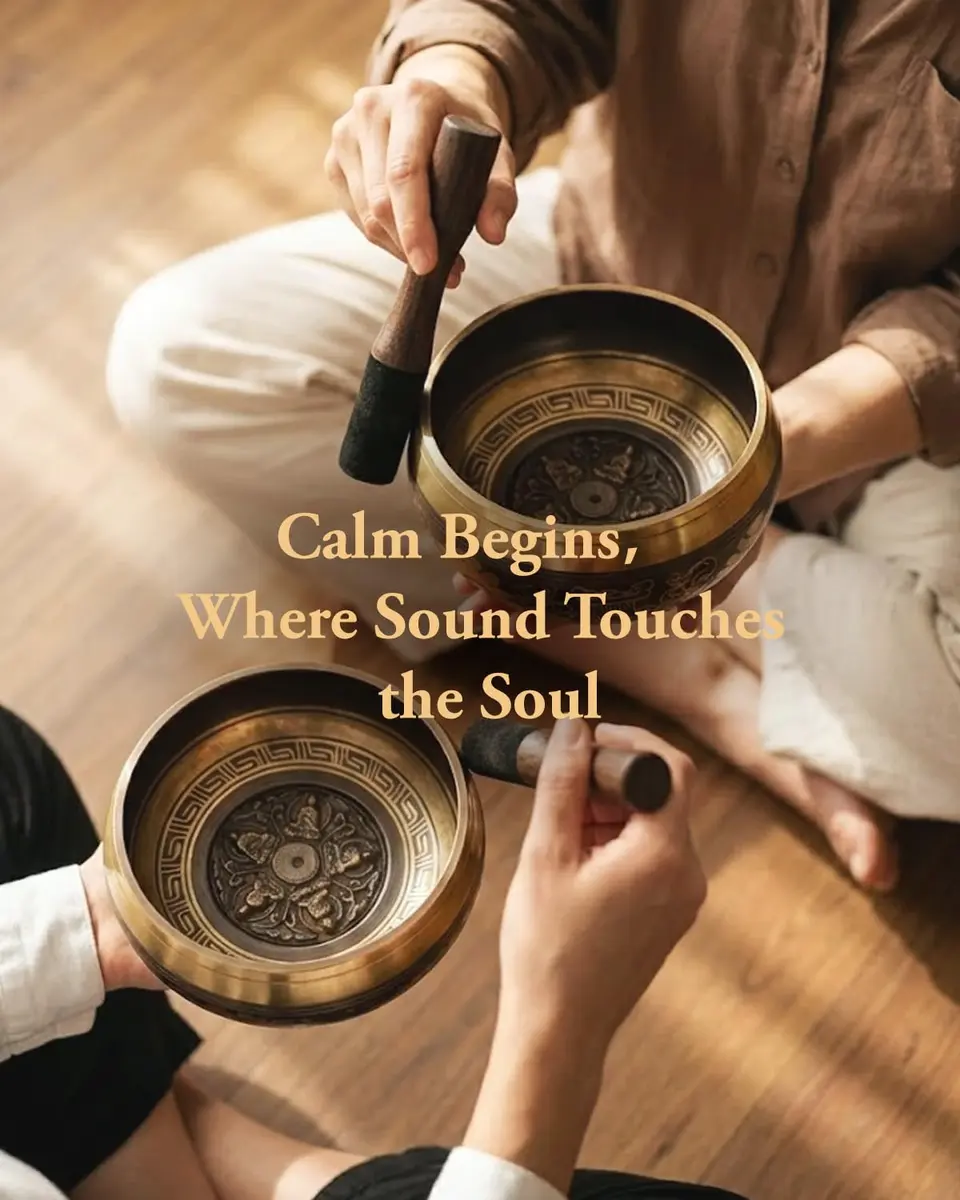 Relaehih Tibetan Singing Bowl Set 5 Inch | Authentic Nepal Hand-Hammered Meditation Chakra Sound Bowl with Mallet & Cushion - view 3
