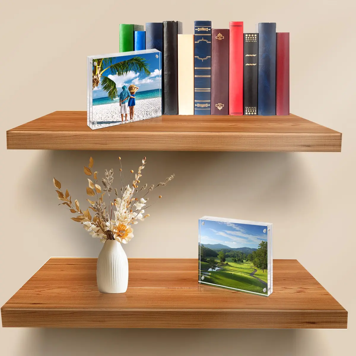 BP4U 4x4 Acrylic Picture Frame | Magnetic Double-Sided Photo Display for Home & Office - view 5