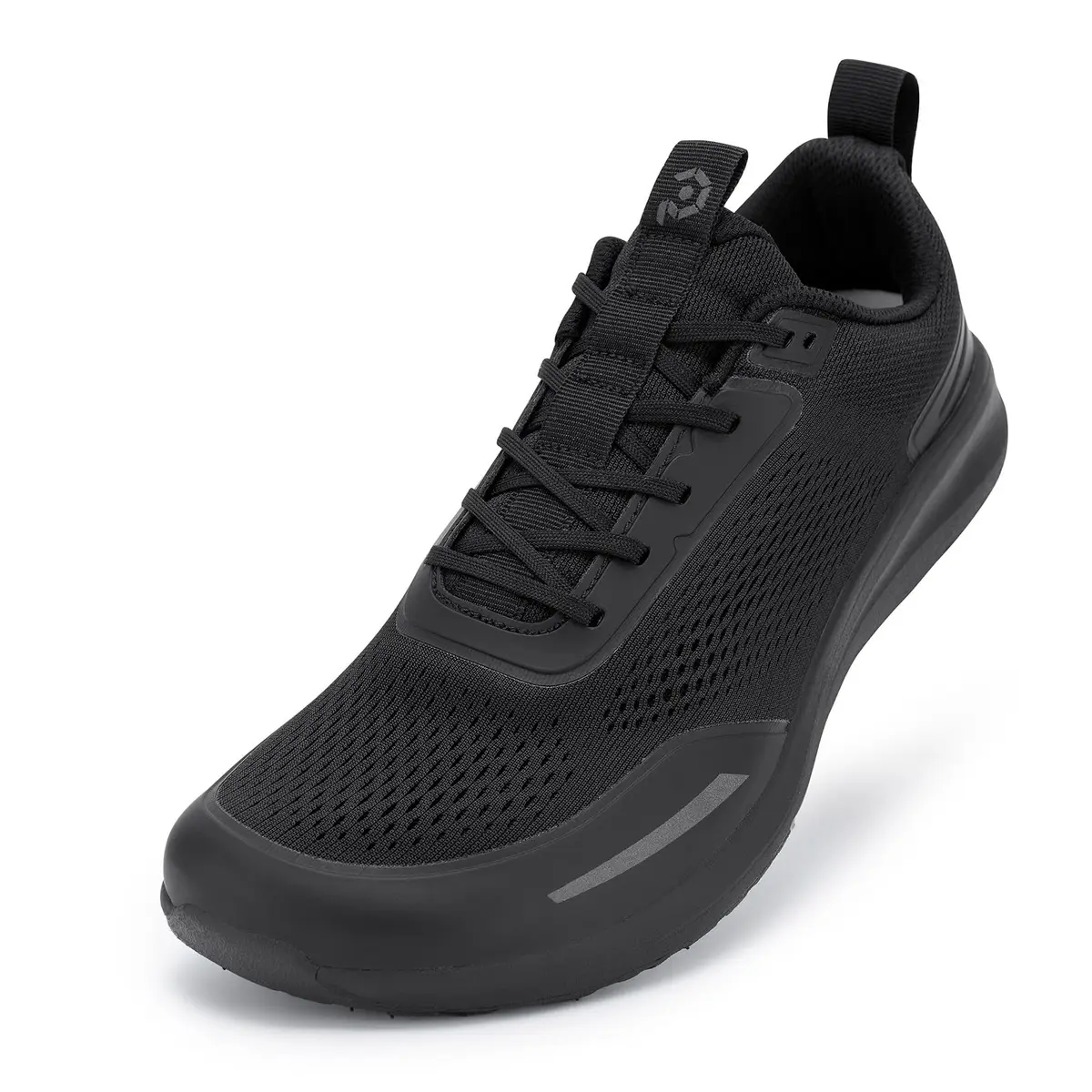 FEFELUIS Men's Zero Drop Running Shoes Wide Toe Box Black Size 9 (25.4cm / 9 US Wide) - main product image