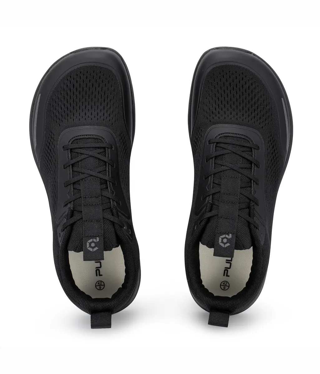 FEFELUIS Men's Zero Drop Running Shoes Wide Toe Box Black Size 9 (25.4cm / 9 US Wide) - view 3