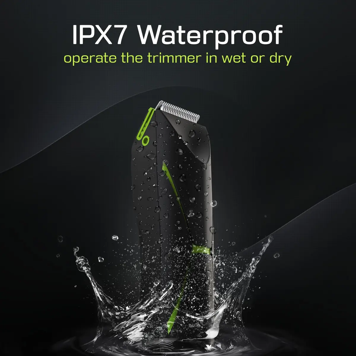 Brightman Body Hair Trimmer for Men 8,000 RPM Waterproof Ceramic Blade Rechargeable Wet/Dry | Manscaping Tool - view 5