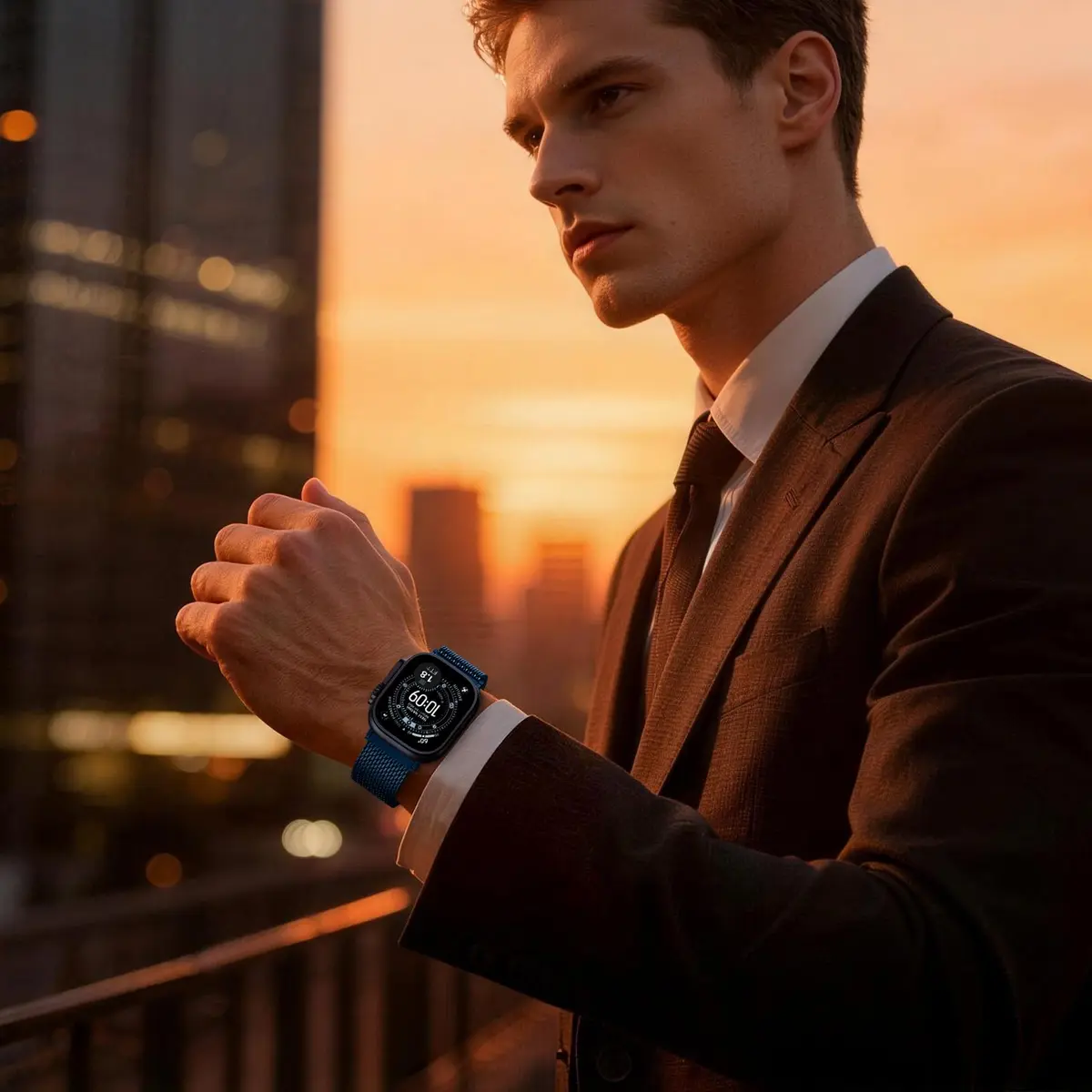 YuiYuKa Milanese Loop for Apple Watch Ultra 4/3/2/1 & Series 12-1/SE 49mm Stainless Steel Mesh Band - view 7