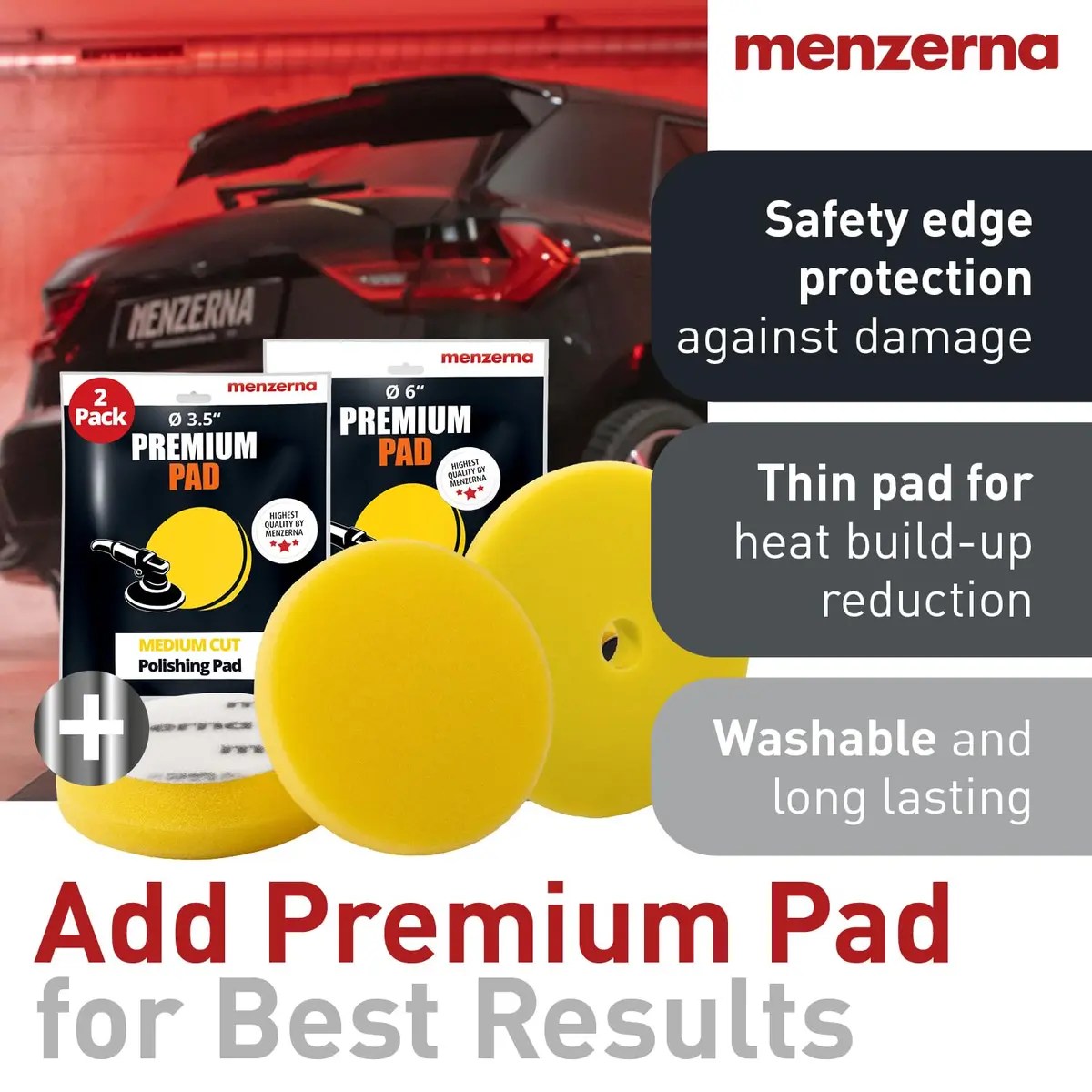 menzerna Medium Cut Polish 2500 | Abrasive Compound for Scratch Repair | 16 fl oz (473 ml) - view 5