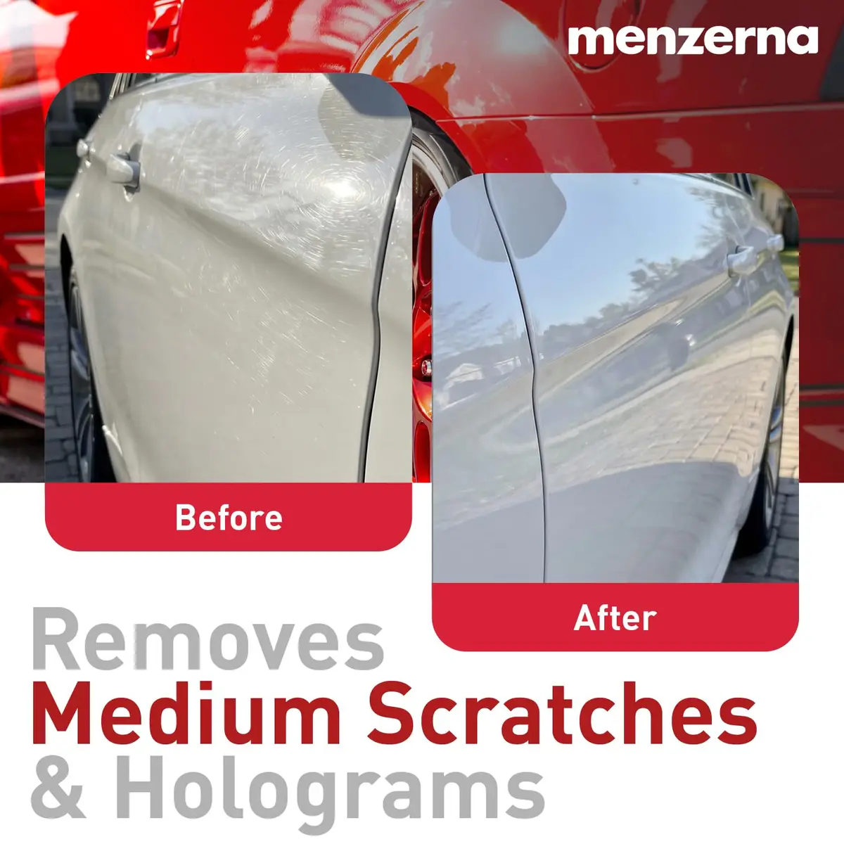 menzerna Medium Cut Polish 2500 | Abrasive Compound for Scratch Repair | 16 fl oz (473 ml) - view 2