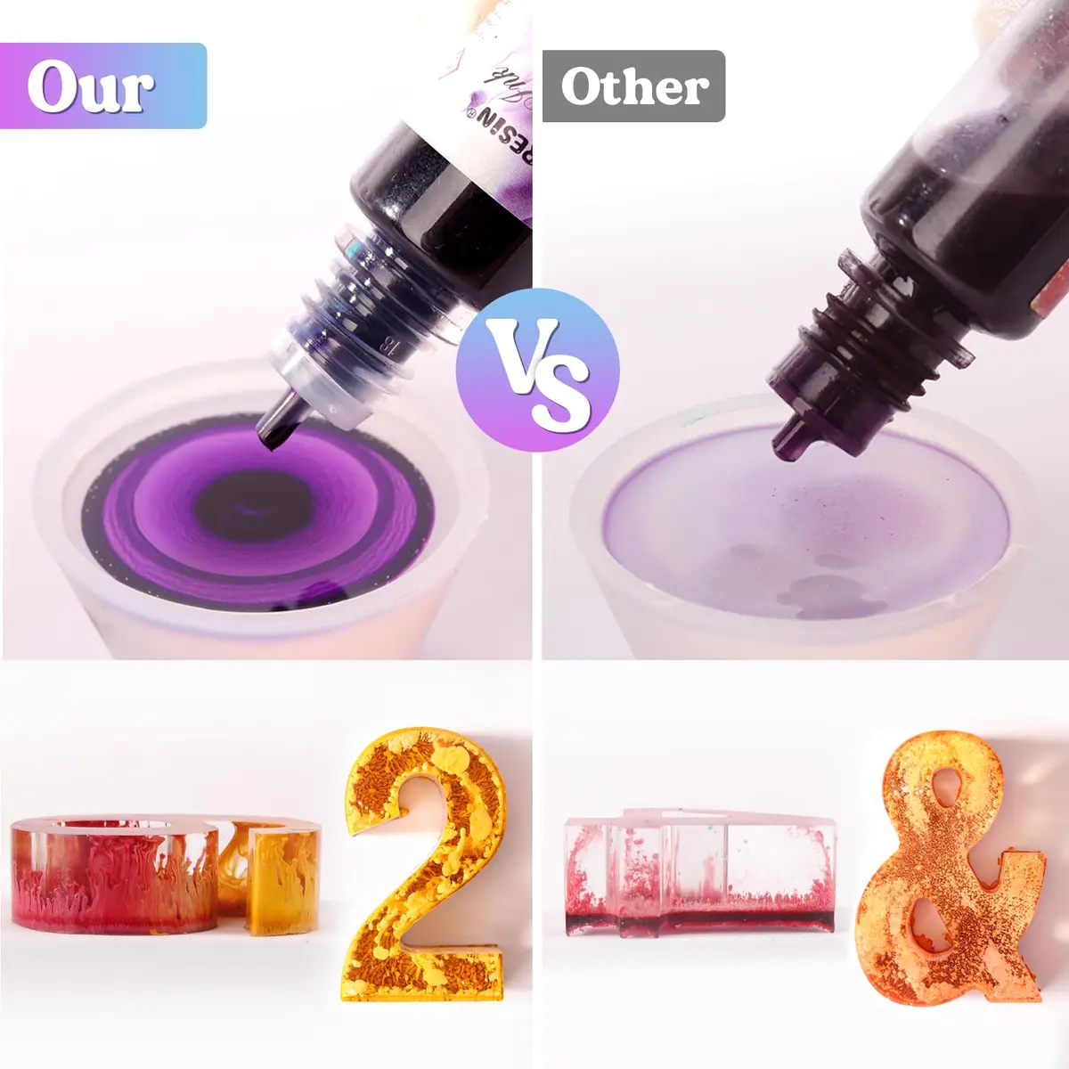 LET'S RESIN 64pcs Alcohol Ink Set, 9 Pastel & 9 Metallic Colors, 640ml (21.6 oz) | Vibrant, Blendable, Non-Toxic - view 7