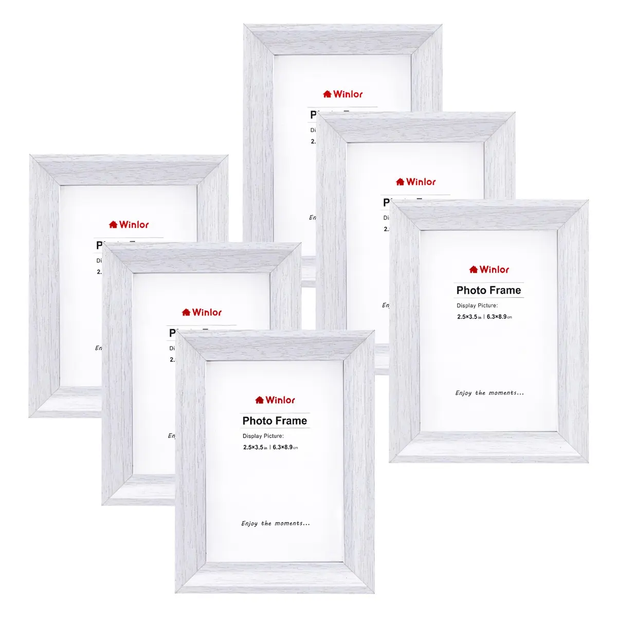 Winlor Mini Picture Frames 2.5x3.5 Inch | Small Photo Frames for Wall & Table - main product image