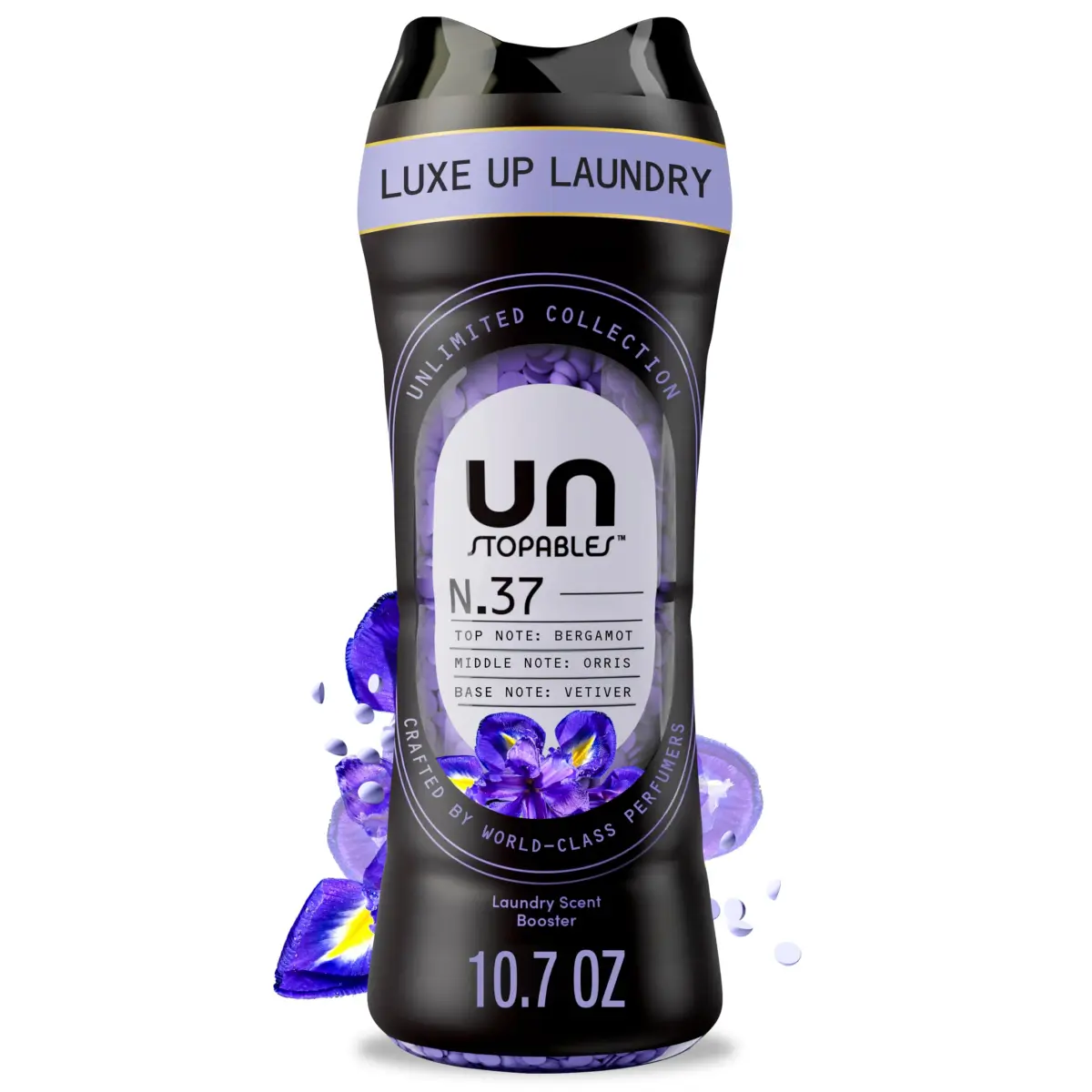 Downy Unstopables Unlimited Collection Laundry Scent Booster Beads No. 37 286g (10.7 oz) | Fine Fragrance with Bergamot, Orris & Vetiver - main product image