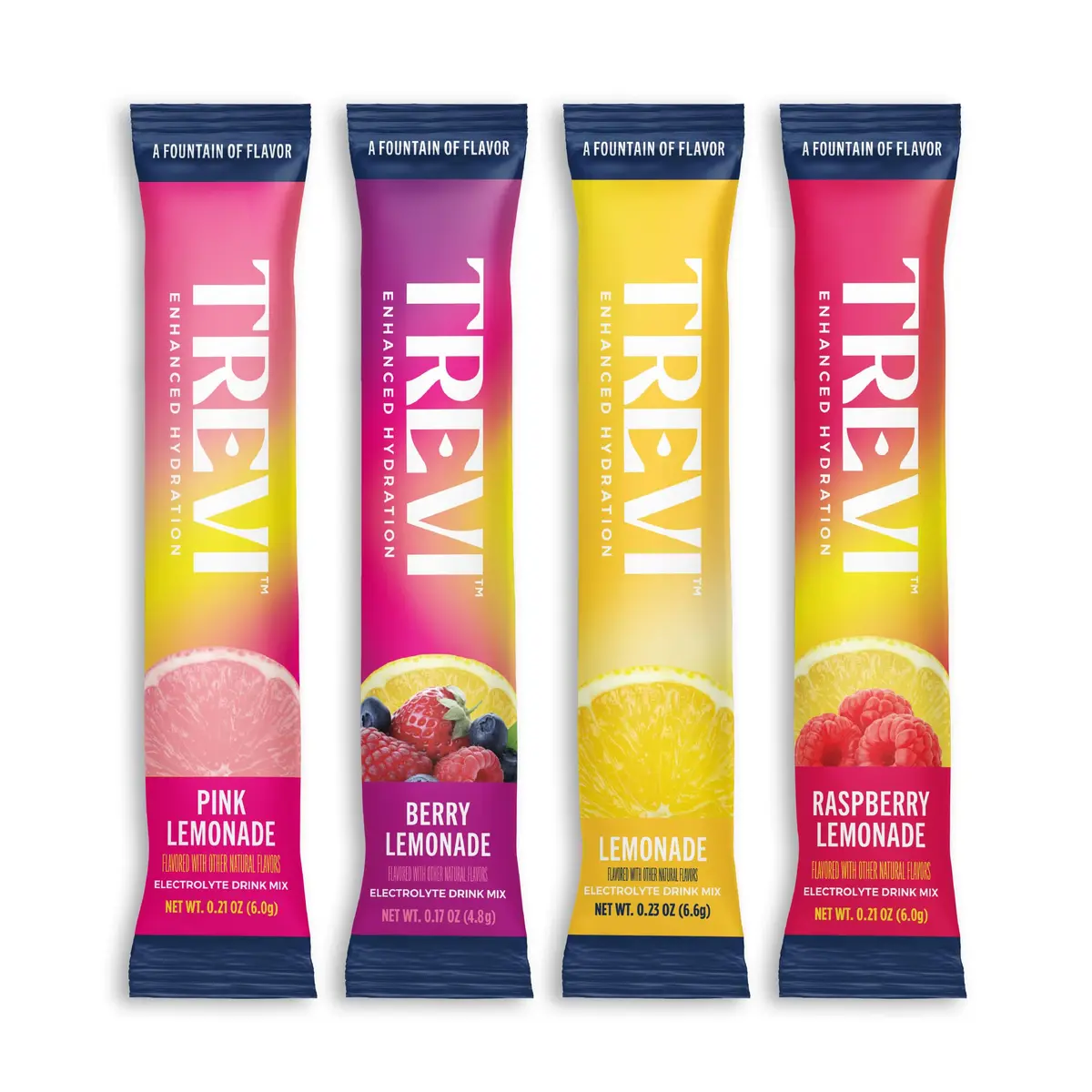 TREVI Electrolytes Powder Packets Variety Pack: Lemonade 28 Servings | Hydrating Sugar-Free Drink Mix with Vitamins & Minerals - main product image