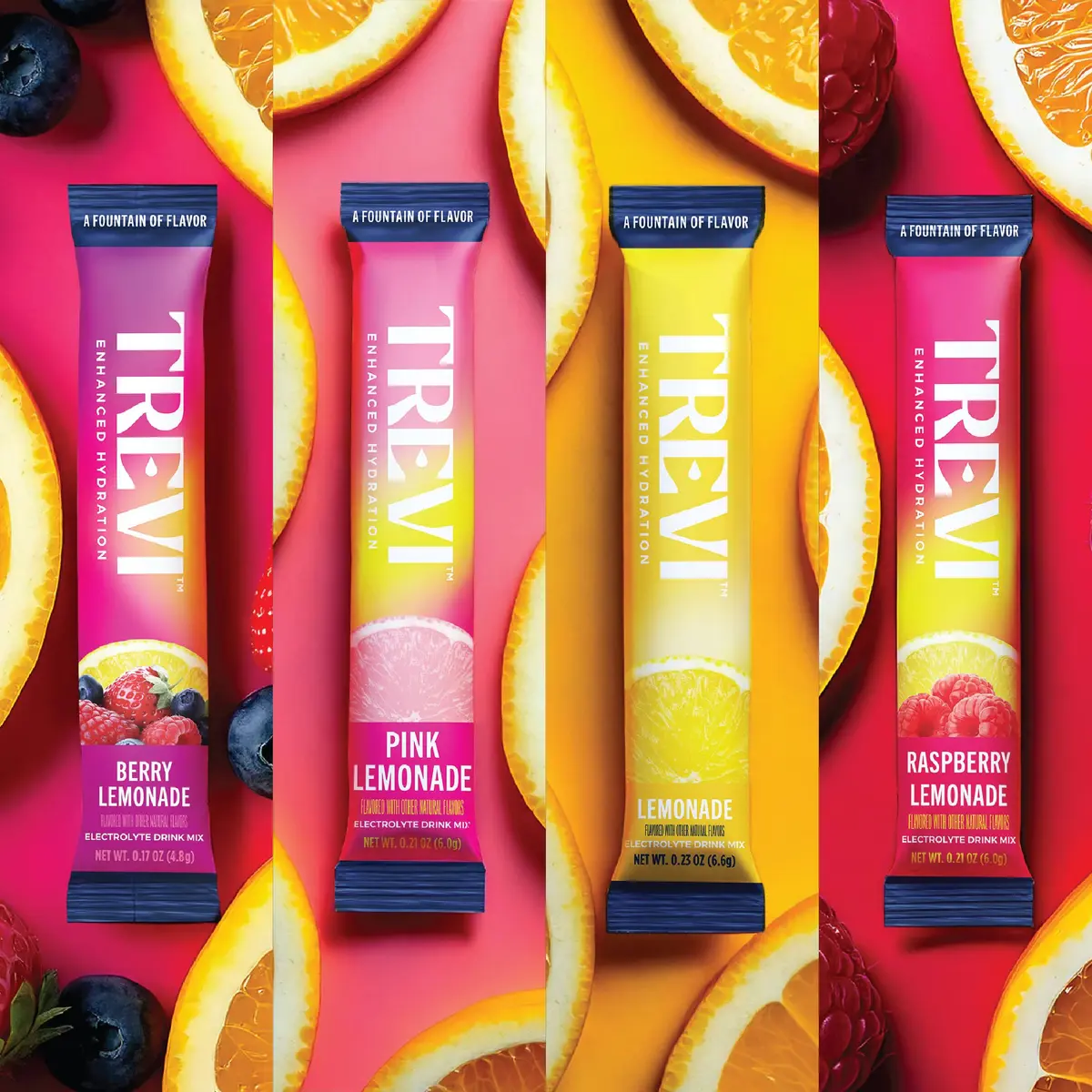 TREVI Electrolytes Powder Packets Variety Pack: Lemonade 28 Servings | Hydrating Sugar-Free Drink Mix with Vitamins & Minerals - view 2