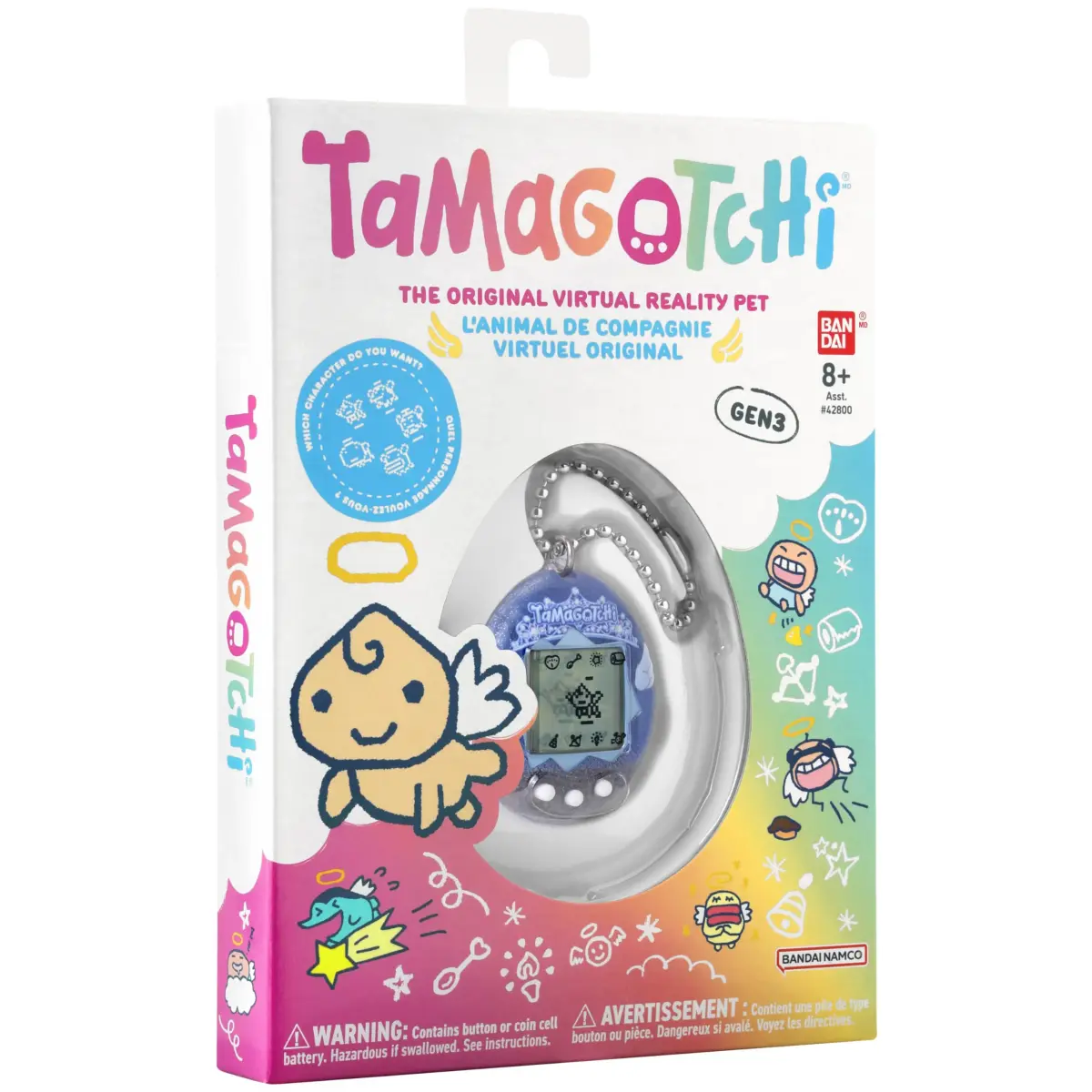Tamagotchi Original Angel Tiara Electronic Pet | Fun Nostalgic Toy for Kids 8+ - view 6
