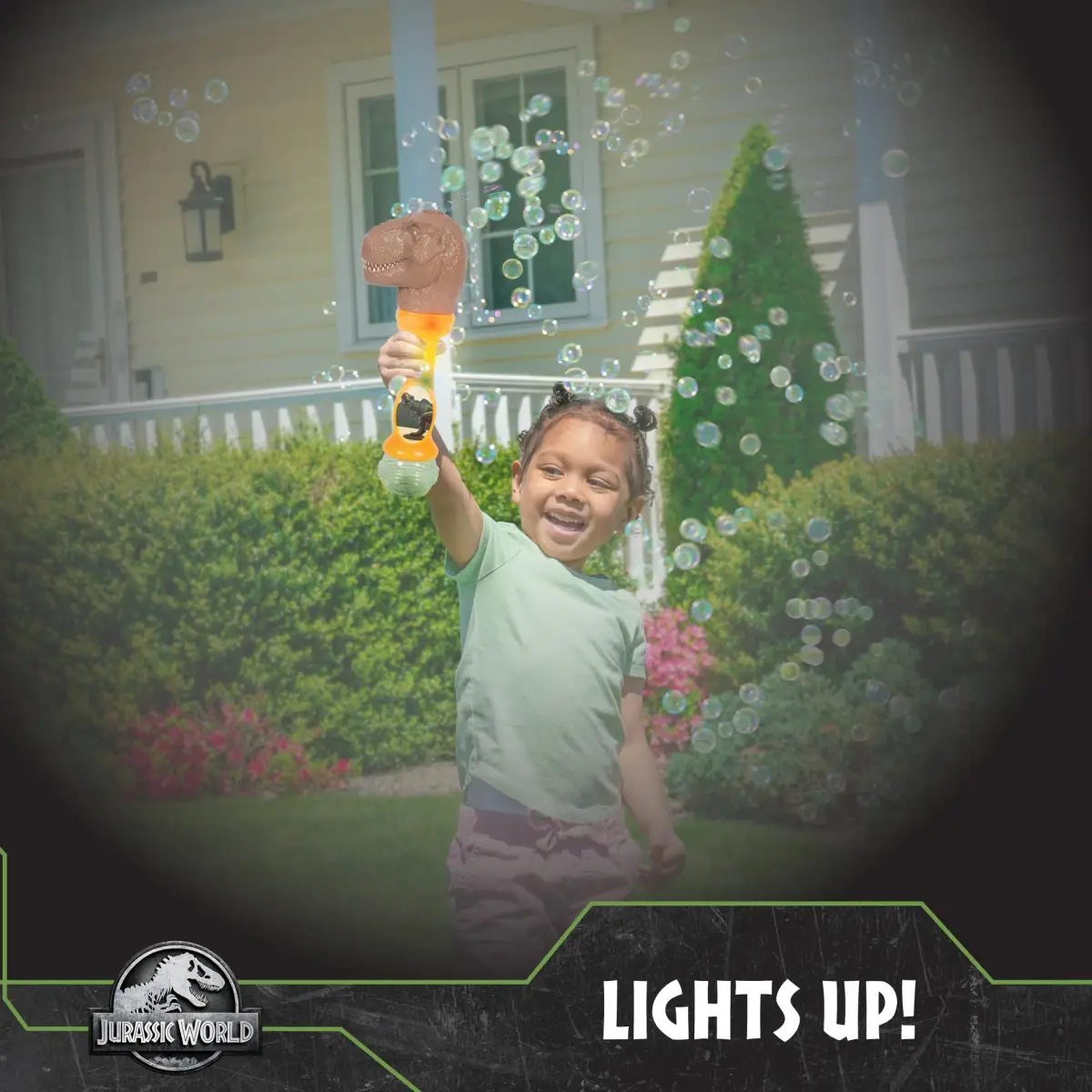 Little Kids Jurassic World T-Rex Musical Bubble Wand with Lights & Sounds, 4oz Bubble Solution - view 4