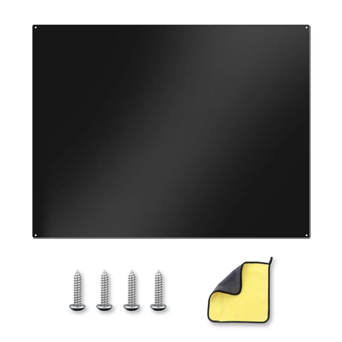 VENFAN Black Stainless Steel Backsplash Panel 75cm x 75cm (29.5" x 29.5") | Matte Finish Kitchen Wall Splatter Guard - main product image