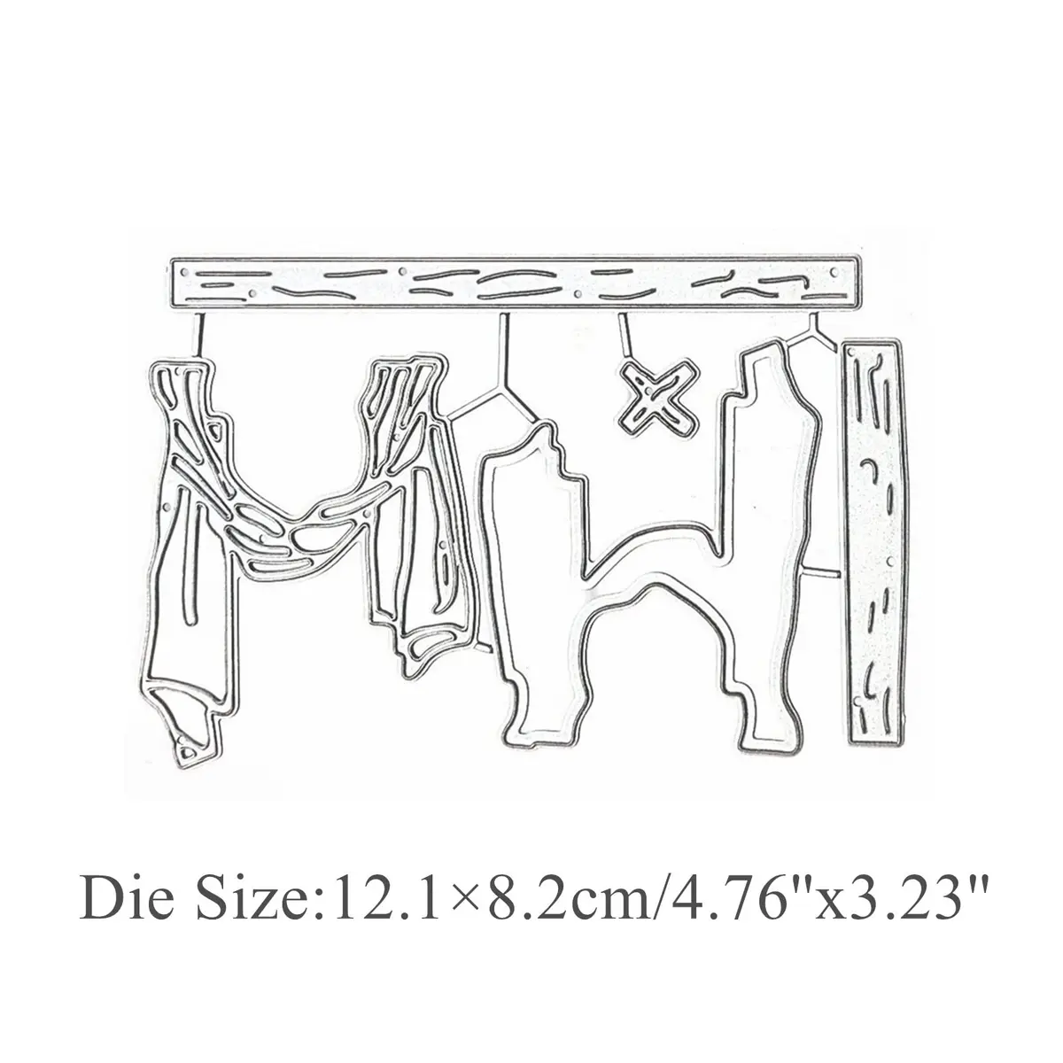 DIY Scrapbooking Artist Happy Easter Cross Metal Cutting Dies 12.1cm (4.76in) | Easter Crucifixion Frame Die Cuts for Card Making - view 2