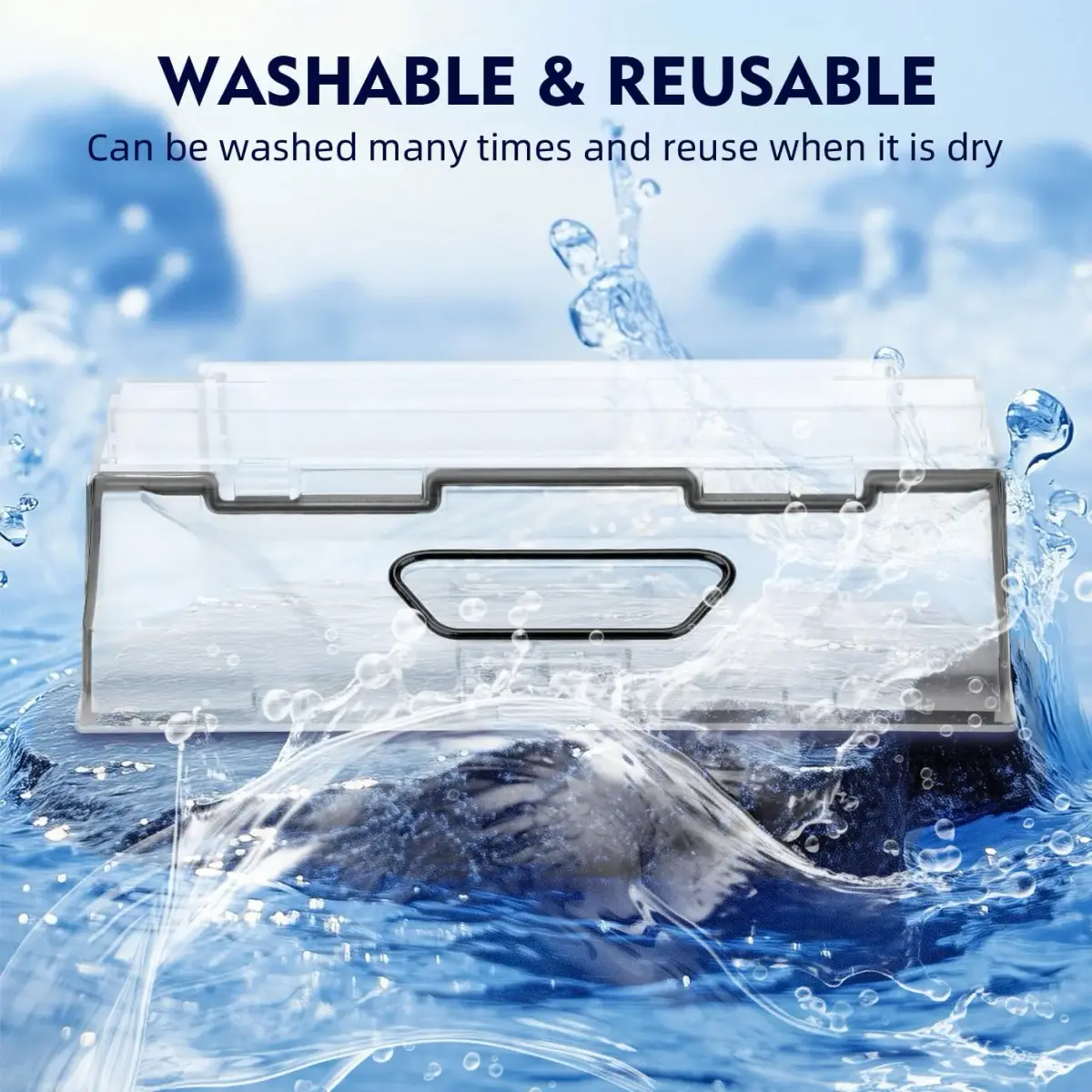 Sgizoku Dust Bin Box for Roborock S5 MAX/S6 MaxV/S6 Pure/T7/T7 Pro Vacuum Cleaner - 460ml (15.56 Fl Oz) | Replacement Waste Dustbin - view 4