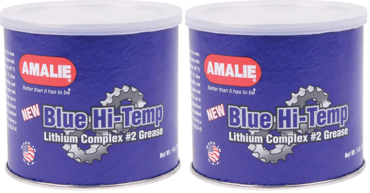 Amalie Blue Grade-2 High Temperature Lithium Complex Grease 0.45 kg (1 lb) Pack of 2 | Extreme Pressure Protection - main product image
