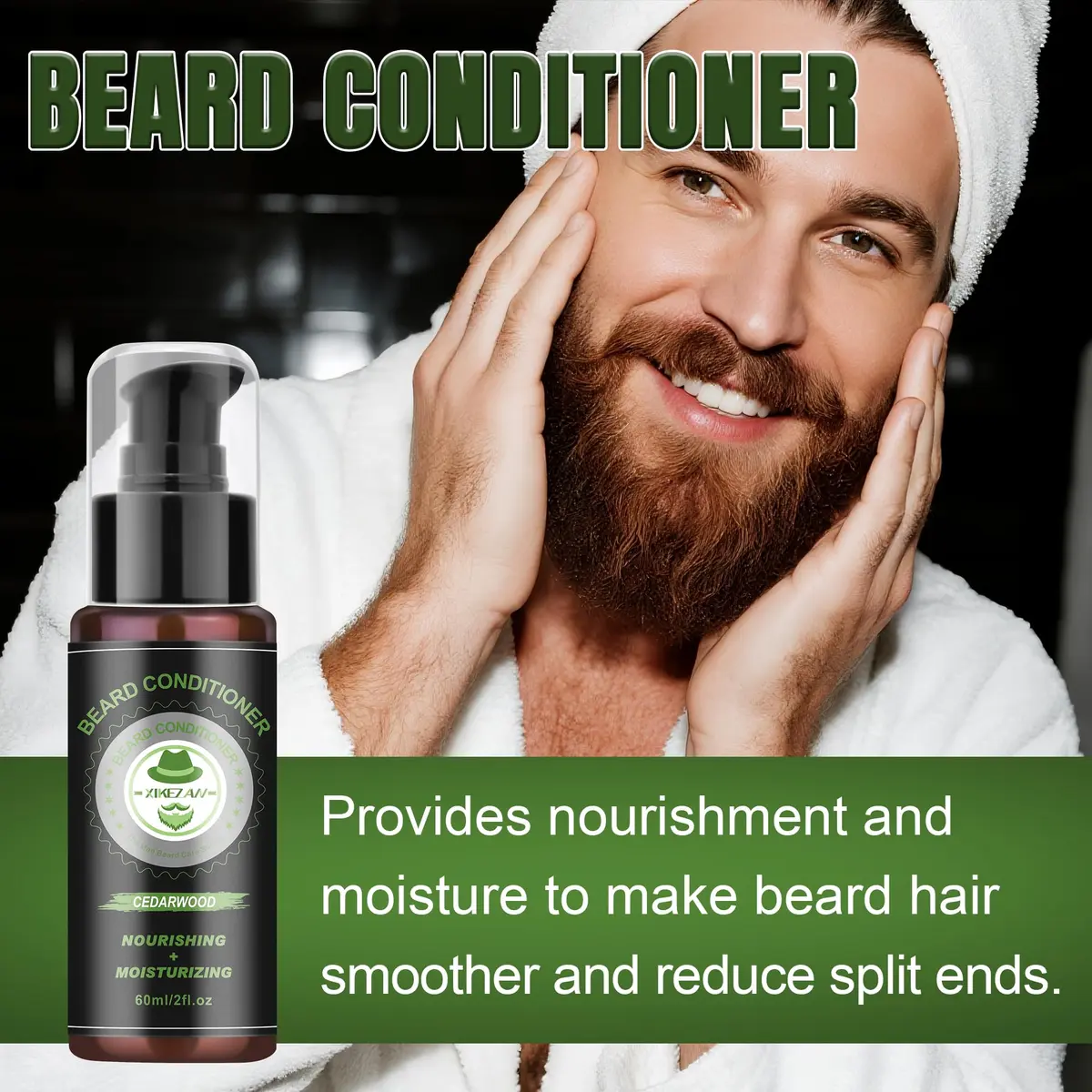 XIKEZAN Beard Kit for Men Grooming & Care w/Cedarwood-Soften,Soothe Beard | Complete Grooming Set for All Beard Types - view 4