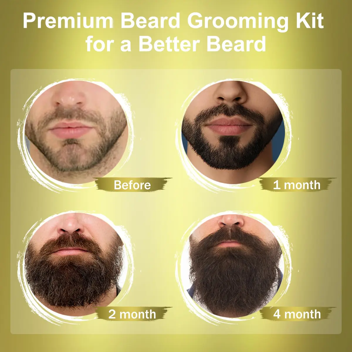 XIKEZAN Beard Kit for Men Grooming & Care w/Sweet Tobacco | Soften & Soothe Beard - view 2