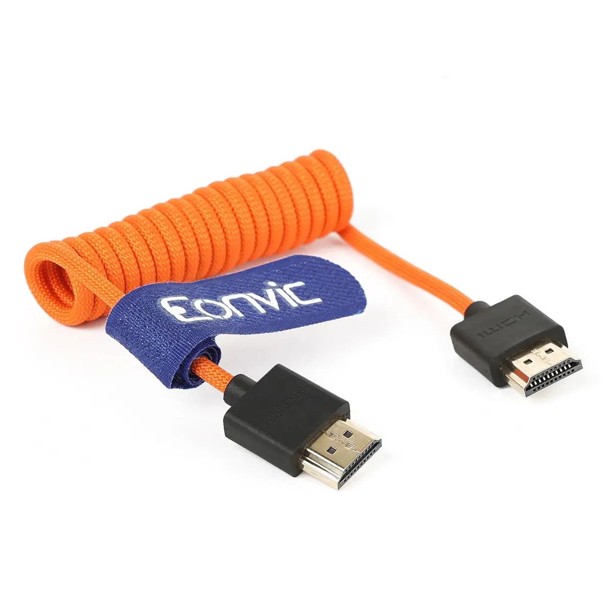 Eonvic HDMI 2.1 8K Cable 25cm | High Speed Braided Coiled Extender for Monitors & Cameras - view 3