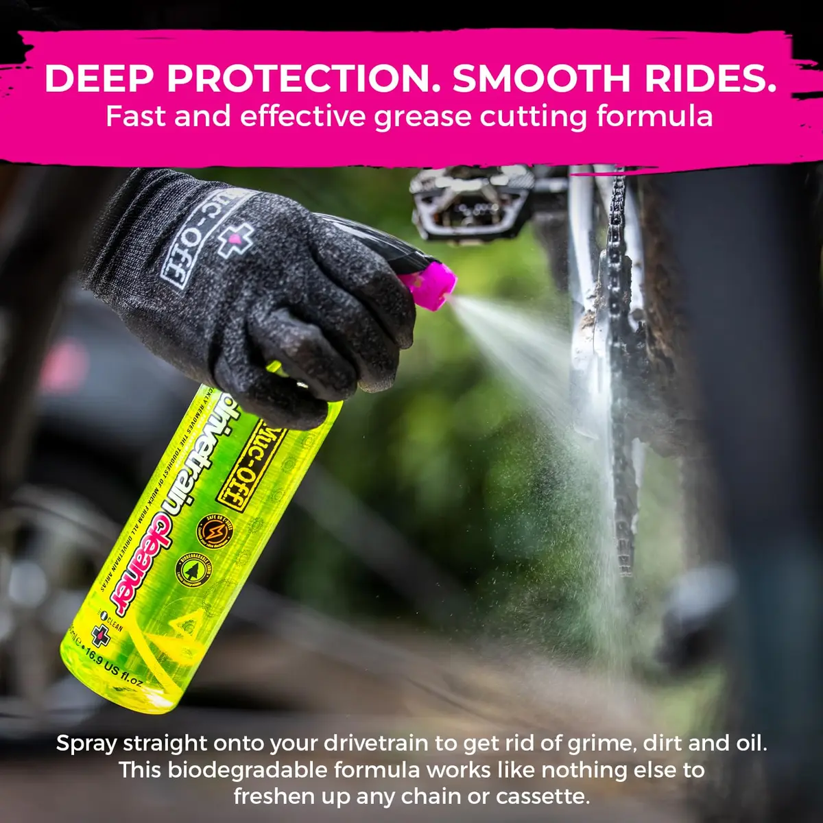 Muc-Off Bio Drivetrain Bike Chain Cleaner 500ml & X-3 Dirty Chain Machine Bundle | Deep Clean Tool with 120 Contact Points - view 4