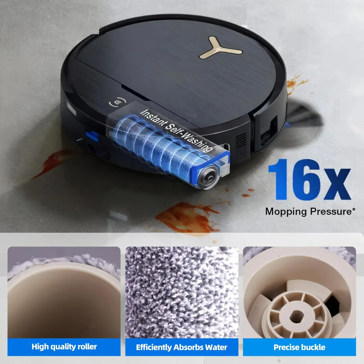 EOVWAEO 22-Piece Accessory Kit for ECOVACS DEEBOT X9 PRO Omni & T80s Robot Vacuum | Includes Main Brush, Mop, Filters, and Dust Bags - view 4
