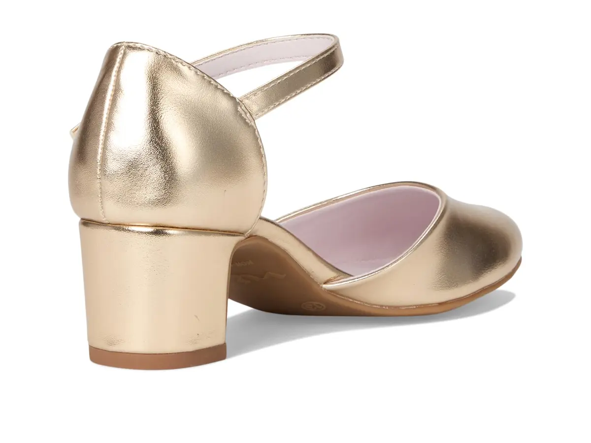 NINA Girls Macey (Little Kid/Big Kid) Gold 1 Medium Little Kid | Elegant dressy pump with crystal buckle - view 5