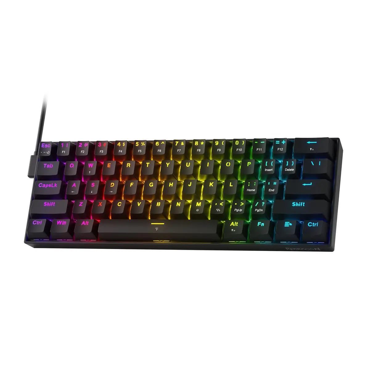 Redragon K617 HE Wired Hall-Effect Gaming Keyboard | Rapid Trigger, 60% Compact, RGB Lighting - main product image