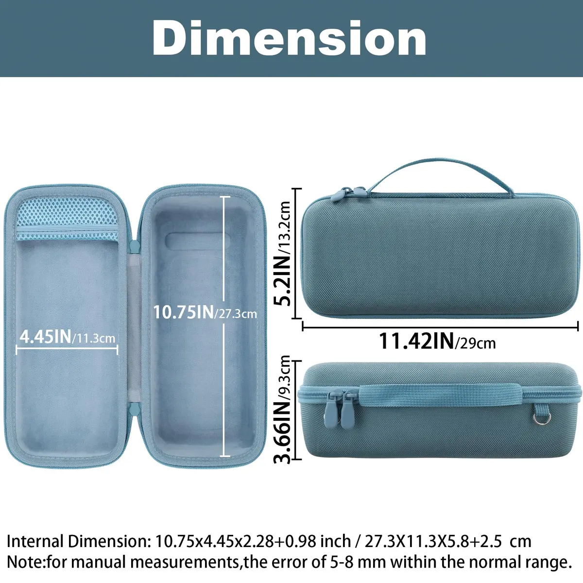 khanka Hard Case for Bose SoundLink Plus Portable Bluetooth Speaker, Blue | Protects Against Water, Shock, and Dust - view 6