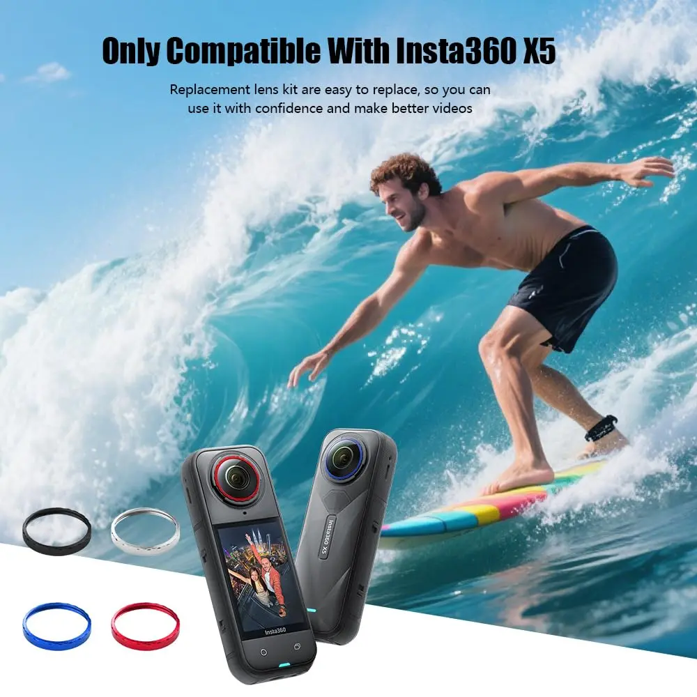 Jakoly Lens Replacement Kit for Insta360 X5 | Optical Glass Cover & Removal Tool, Easy DIY Repair - view 10