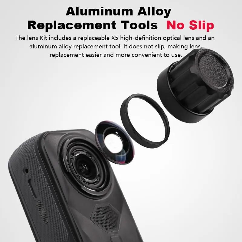 Jakoly Lens Replacement Kit for Insta360 X5 | Optical Glass Cover & Removal Tool, Easy DIY Repair - view 4
