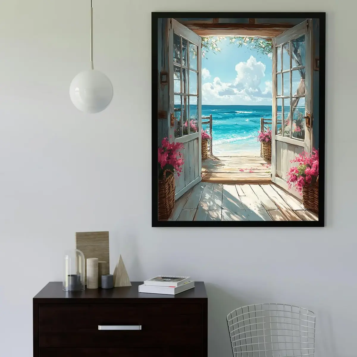MBNTJHT Stamped Cross Stitch Kit for Adults & Beginners | 12x16 Inch Landscape Beach Scene - view 4