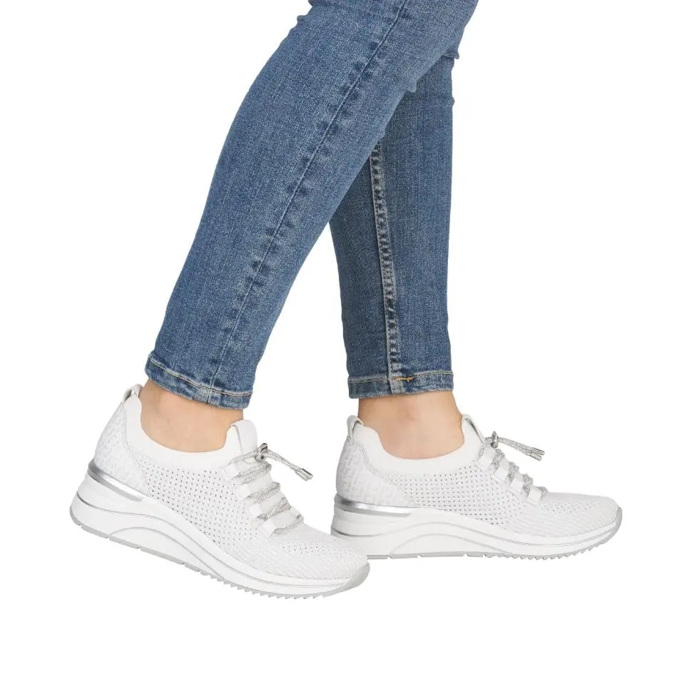 Remonte D0t18 White Women's Slippers | Extra Wide, Removable Insole, 11 US - view 3