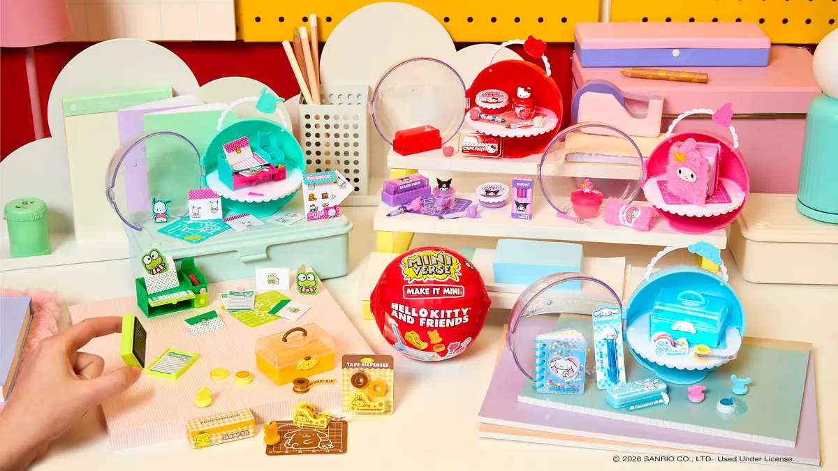 MGA's Miniverse Make It Mini Hello Kitty and Friends Series 3 Mini Collectibles 9.6cm (3.81 inches) | Sanrio Retro Stationery Replicas - view 8