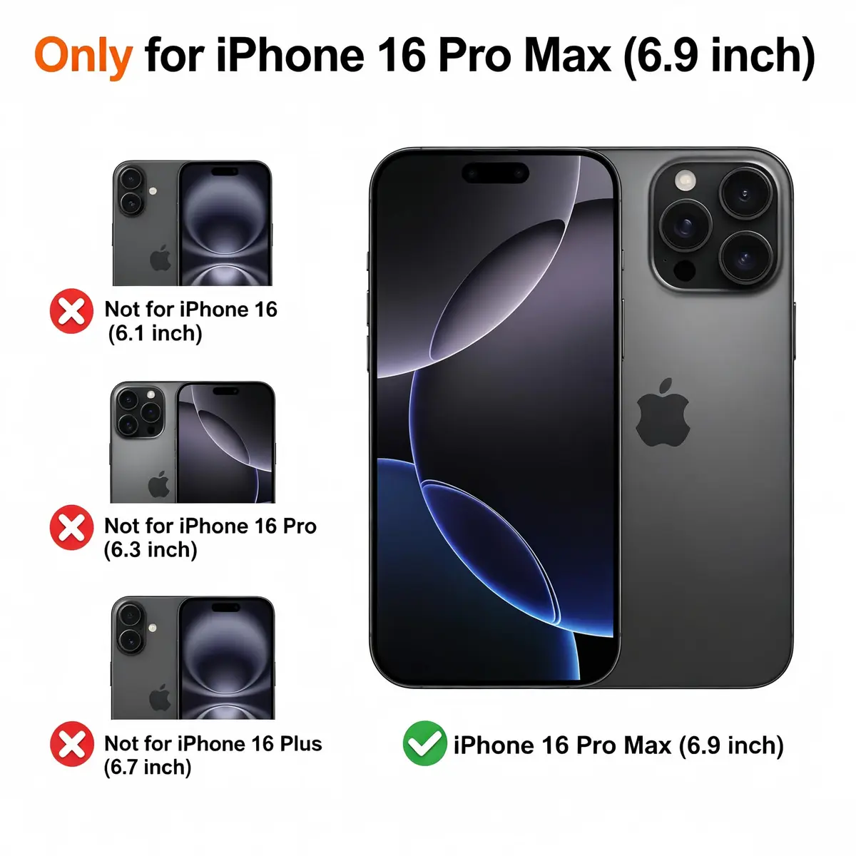 Doulings for iPhone 16 Pro Max Case,Black,Slide Camera Cover,Kickstand | Precise Fit & Military Grade Protection - view 2