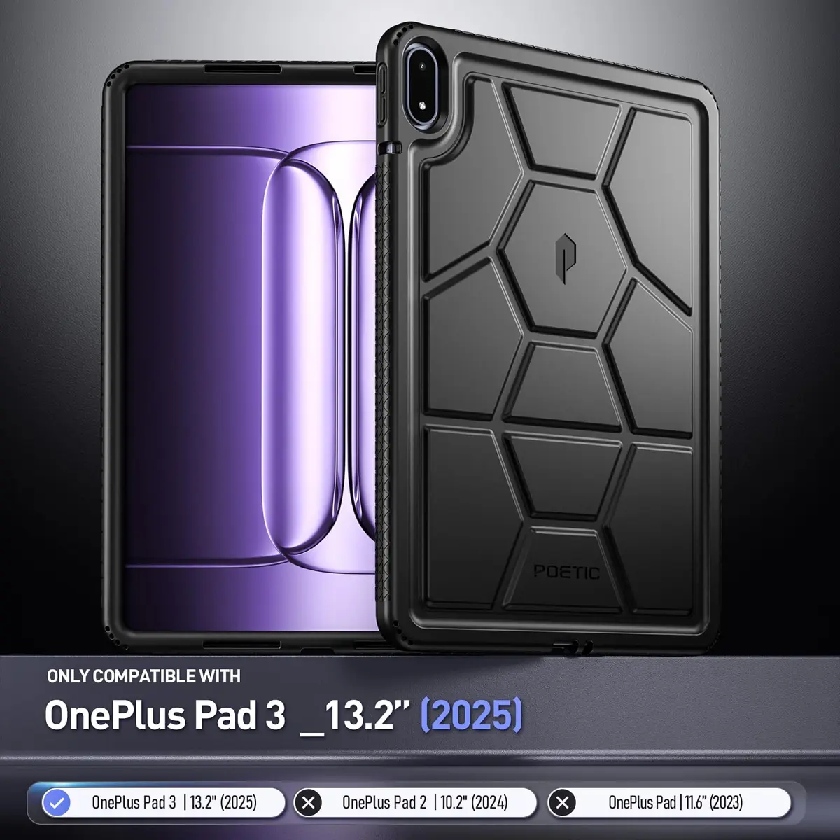 Poetic TurtleSkin Case for OnePlus Pad 3 13.2 inch | Heavy Duty Shockproof Drop Protection - view 2
