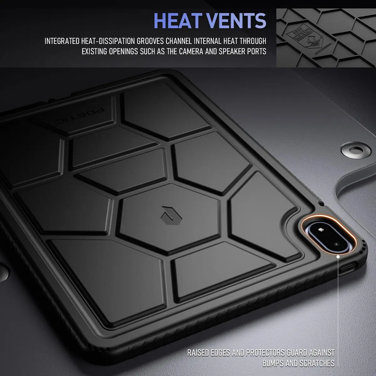 Poetic TurtleSkin Case for OnePlus Pad 3 13.2 inch | Heavy Duty Shockproof Drop Protection - view 3