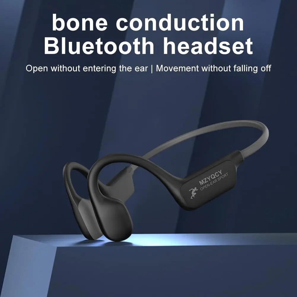 MZYQCY Open-Ear Bone Conduction Headphones with Mic, Bluetooth 5.4, 15-Hour Playtime, IPX6 Waterproof | Safe Running & Outdoor Use - view 3