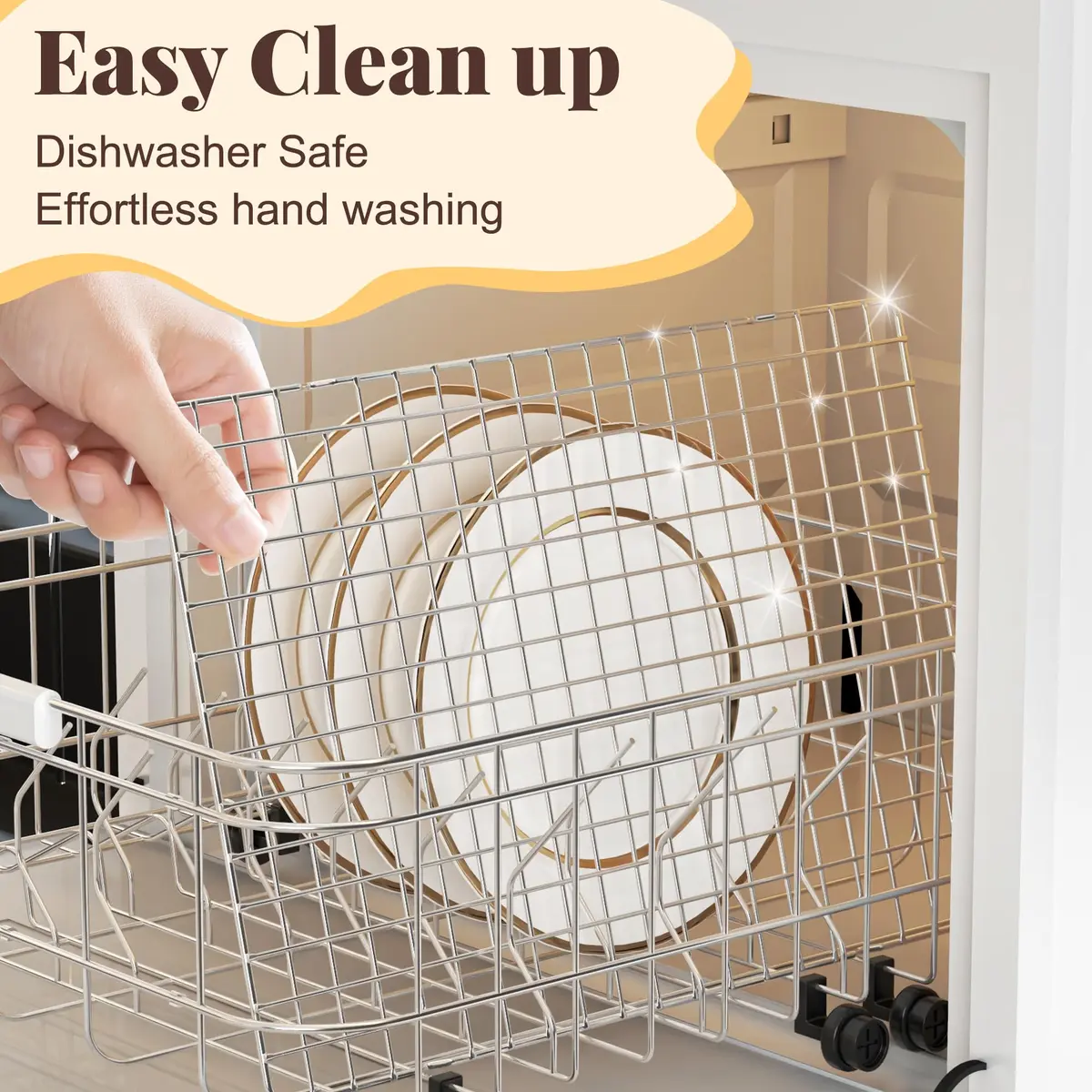 LIEMAND 2 PCS Grid Wire Baking Cooling Racks 10" x 15" | Heavy-Duty Stainless Steel for Oven & Dishwasher Safe - view 4
