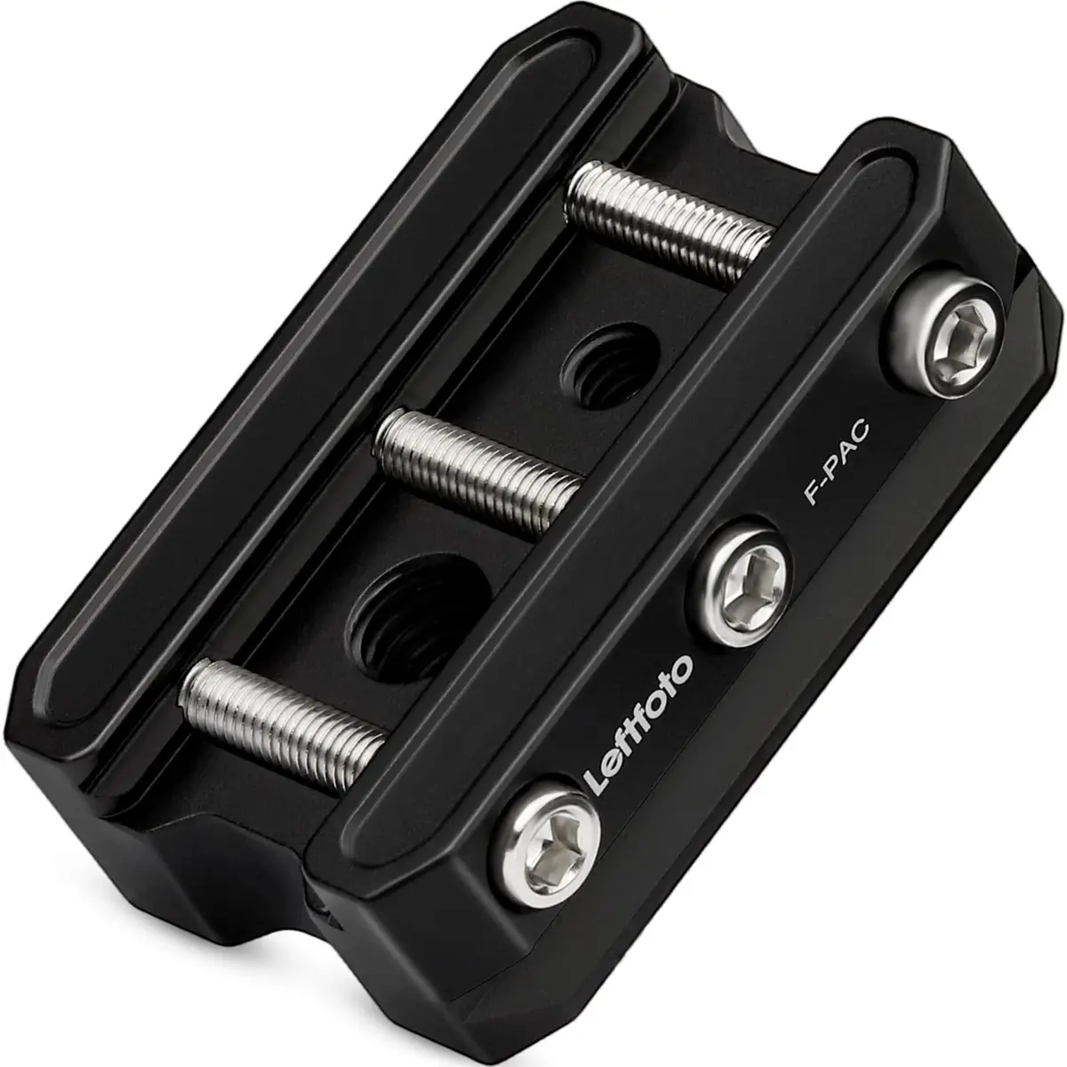 Leftfoto Picatinny Arca-Swiss Rail Clamp, Dual System, Safety Stops | Quick Lock, Aluminum CNC, 4 Stop Screws - main product image