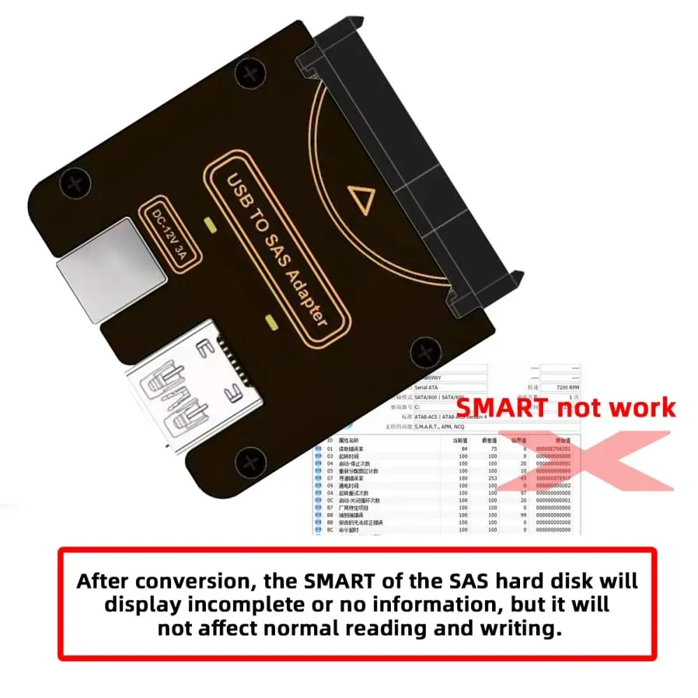 Xiwai SFF-8482 SAS 29Pin to 5Gbps USB 3.0 Raid Adapter Card | Supports SAS/SATA 6Gbps, 10x USB 2.0 - view 5